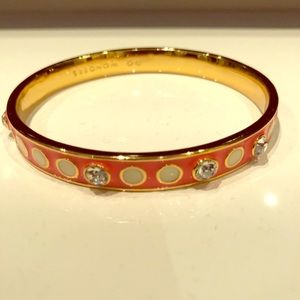 Kate spade orange and diamond bangle